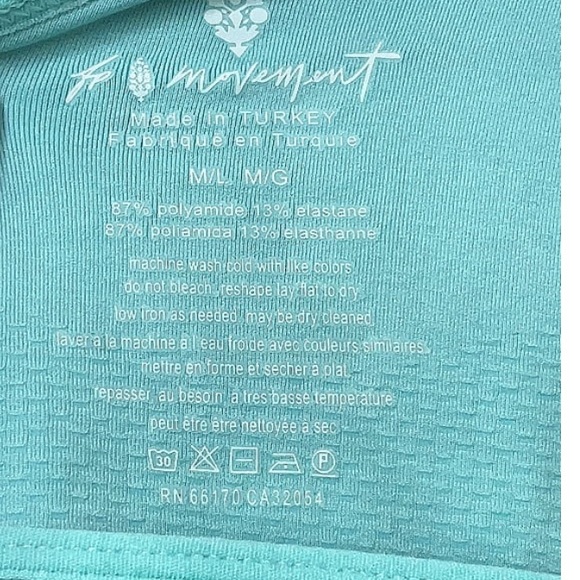 NWT free people movement M/L shorts jumpsuit in blue - Picture 4 of 6